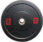 DISCO OLÍMPICO CROSSFIT 25KG - CAUCHO (UNIDAD)