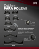 SET AGARRES X8 PARA POLEAS
